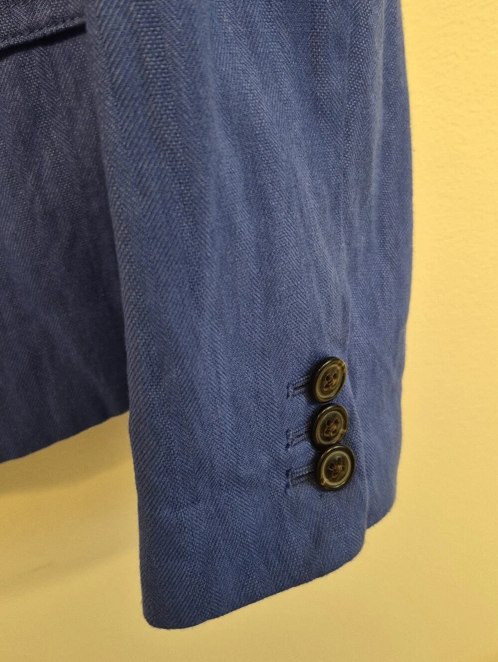 J. Crew Schoolboy Blazer Jacket Cobalt Blue Linen Blend 2010 Women's Size 6
